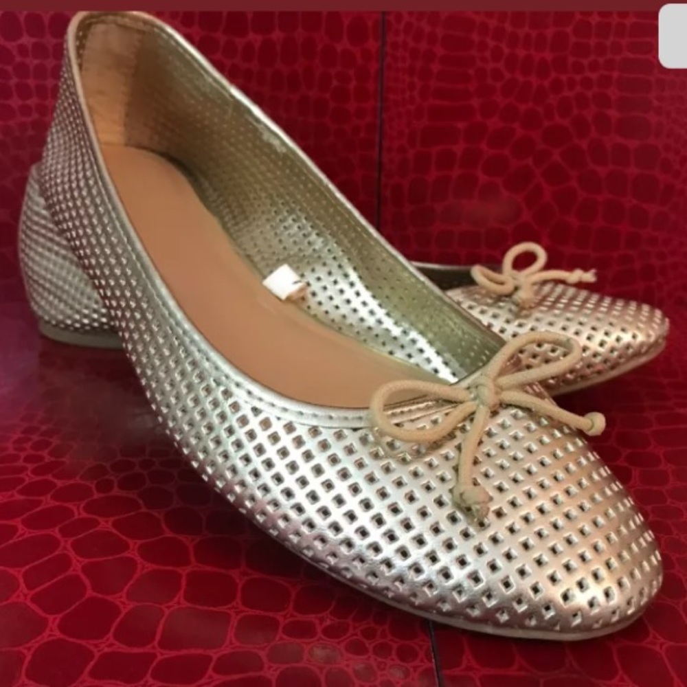 Merona Gold Metallic Ballerina Flats